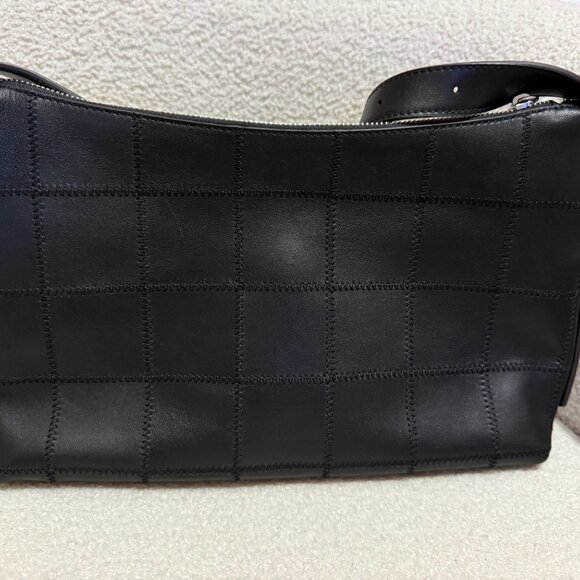 Coachtopia Alter/Ego Shoulder Bag In Checkerboard Upcrafted Leather (Black) - Picture 5 of 10